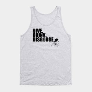 Dive, Drink, Disgorge Diver Tank Top